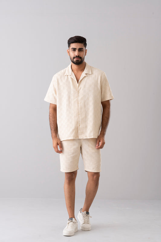 Regular Fit Textured Shorts