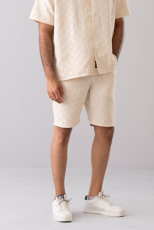 Regular Fit Textured Shorts