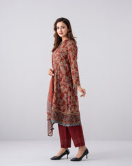 Smart Fit Digital Printed Three-Piece Lawn with Chiffon Dupatta