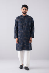 Regular Fit Jacquard Cotton Semi-Formal Panjabi