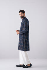 Regular Fit Jacquard Cotton Semi-Formal Panjabi