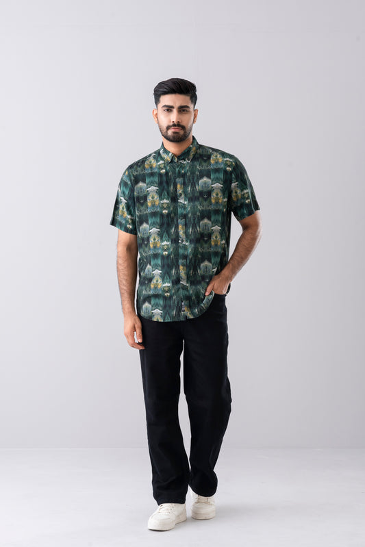 Regular Fit Printed Casual Shirt