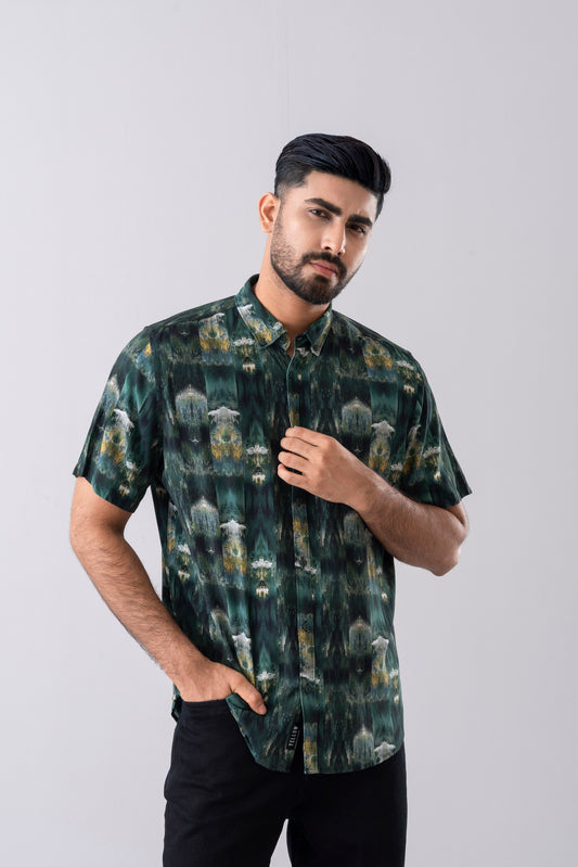 Regular Fit Printed Casual Shirt