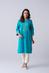 Smart Fit Embroidered Ethnic Kurta