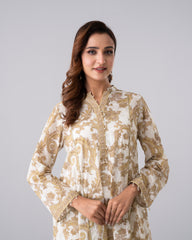 Smart Fit Digital Printed Three-Piece Lawn with Chiffon Dupatta