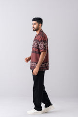 Boxy Fit Printed Casual Shirt