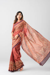 Digital Printed Cotton Saree
