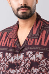 Boxy Fit Printed Casual Shirt