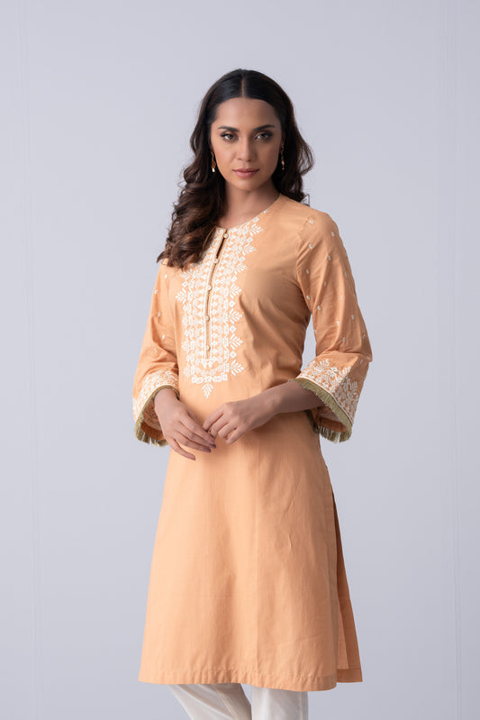 Smart Fit Embroidered Ethnic Kurta