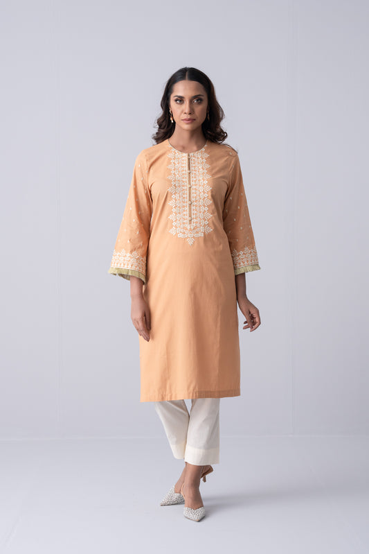 Smart Fit Embroidered Ethnic Kurta