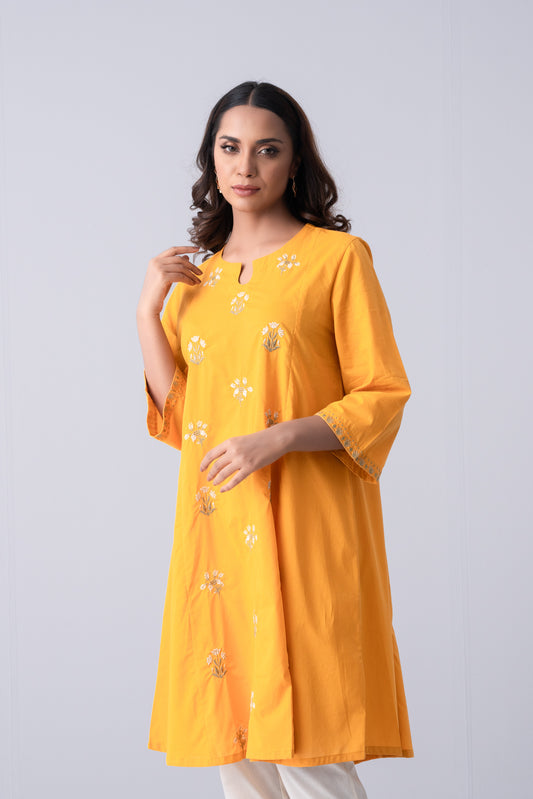 Smart Fit Embroidered Ethnic Kurta
