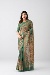 Digital Printed Cotton Saree
