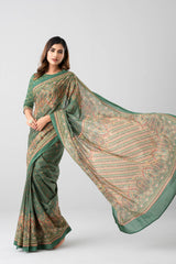 Digital Printed Cotton Saree