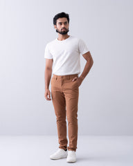 Slim Fit Solid Chinos