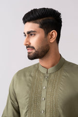 Regular Fit Embroidered Semi-Formal Panjabi