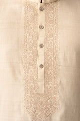 Regular Fit Embroidered Semi-Formal Panjabi