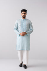 Regular Fit Embroidered Semi-Formal Panjabi
