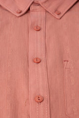 Slim Fit Textured Casual Shirt