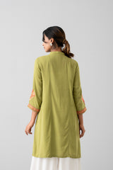 Smart Fit Embroidered Viscose Ethnic Kurti