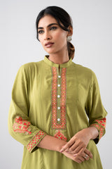 Smart Fit Embroidered Viscose Ethnic Kurti