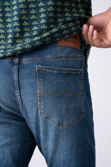 Tapered Fit Indigo Jeans