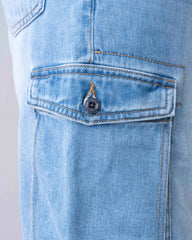 Straight Fit Denim Shorts