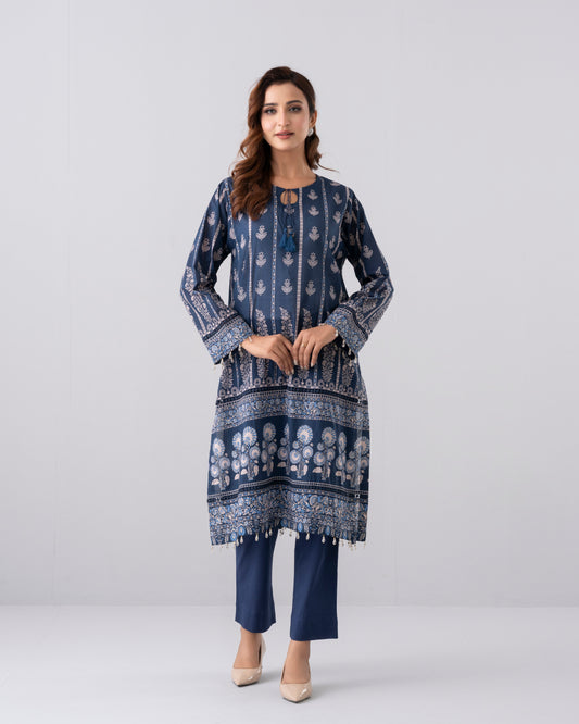 Relaxed Fit Printed Lawn Kurta