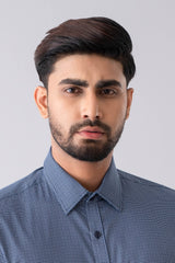 Regular Fit Micro-Printed Templeton Formal Shirt