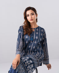 Relaxed Fit Printed One-Piece Lawn Kurta