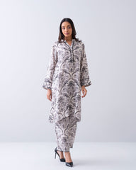 Relaxed Fit Printed Two-Piece Ethnic Set