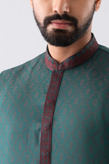 Regular Fit Embroidered Semi-Formal Panjabi