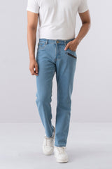Straight Fit Sky Blue Jeans