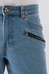 Straight Fit Sky Blue Jeans