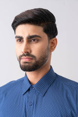 Regular Fit Micro-Printed Templeton Formal Shirt