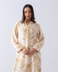 Relaxed Fit Printed Two-Piece Ethnic Set