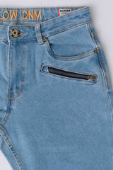 Straight Fit Sky Blue Jeans