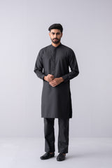 Regular Fit Embroidered Semi-Formal Kurta Set