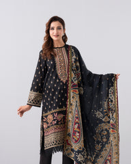 Smart Fit Printed Two-Piece Lawn with Silk Dupatta