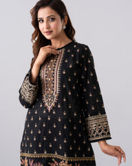 Smart Fit Printed Two-Piece Lawn with Silk Dupatta