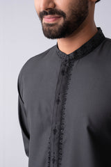 Regular Fit Embroidered Semi-Formal Kurta Set