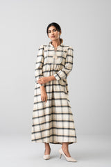 Checkered Long Dress - Mystika