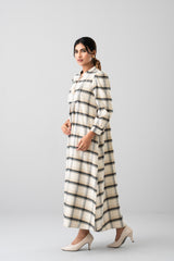 Checkered Long Dress - Mystika