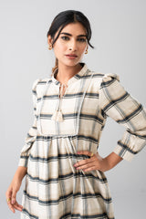 Checkered Long Dress - Mystika