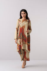 Smart Fit Digital Printed Two-Piece Ethnic Set