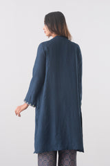 Smart Fit Embroidered Three-Piece Ethnic Set with Organza Dupatta