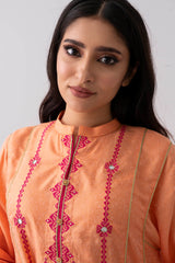 Relaxed Fit Embroidered Two-Piece Ethnic Set