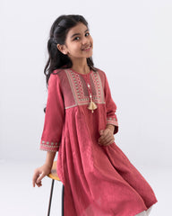 Girls' Embroidered Ethnic Kurti (6-8 Years)