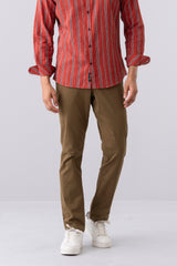 Regular Fit Solid Chinos