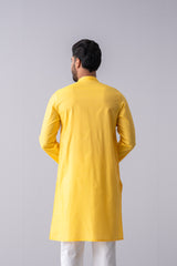 Regular Fit Embroidered Two-Tone Fabric Semi-Formal Panjabi