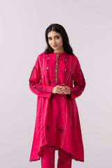 Relaxed Fit Embroidered Two-Piece Ethnic Set